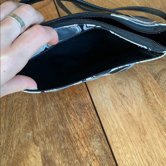 Coach small crossbody in cream, green, and black - Picture 3 of 5